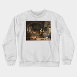 The Alchemist by David Teniers the Younger Crewneck Sweatshirt